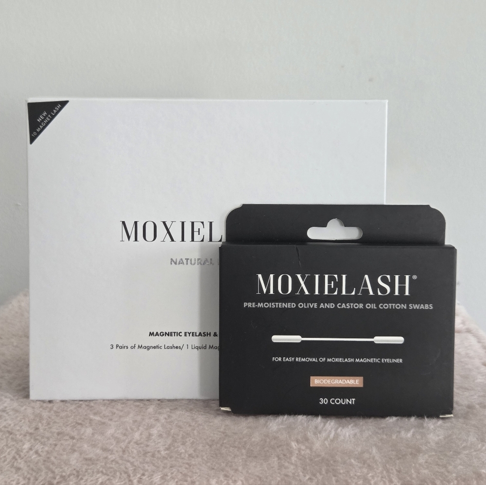 NWT MoxieLash Magnetic Eyelash Kit w Black Eyeliner + 30 Count Liner Remover